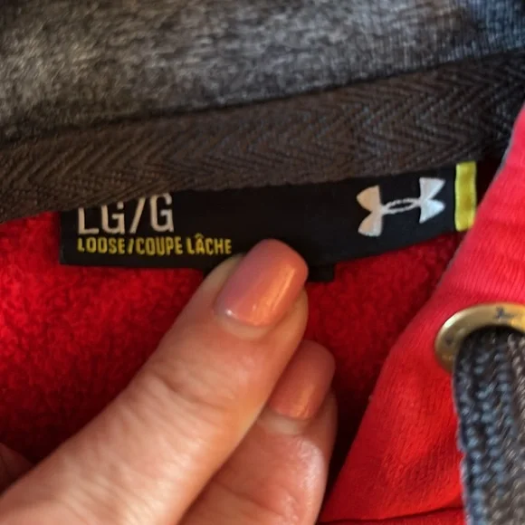 Under Armour red sweatshirt adult size large - Picture 6 of 8